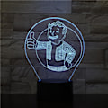 Miniatyrbild 2 av 2: Fallout Shelter 3D LED Nattljus Sovrumsbordslampa Färg ändras