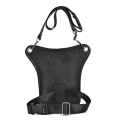 Miniatyrbild 2 av 3: Läder benväska för män Drop midjeväska, lår Fanny Pack för resor utomhus ridning