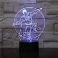 Miniatyrbild 1 av 2: Superman 3D LED Nattljus Sovrumsbordslampa Ändrar färg
