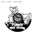 Miniatyrbild 2 av 2: Tom och Jerry Vinylväggklocka Record Clock Retro Decor Wall Art Clock