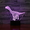 Miniatyrbild 3 av 3: Dinosaurie Tanystropheus 3D LED Nattljus Sovrumsbordslampa Färgbyte