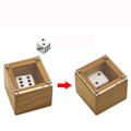 Miniatyrbild 2 av 4: Träsinne Tärningar Förutsägelse Tärningar Magic Trick Trollkarl Närbild Rekvisita Jippon Prank Tool