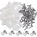 Miniatyrbilde 2 av 6: 100 stk. Nylon R-type kabelklemmer 1/4 tomme hvite ledningsfester