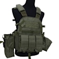 Miniatyrbild 2 av 2: Outdoor Tactical Väst Outdoor Molle Jaktväst Justerbar modulär utrustning för träningsspel