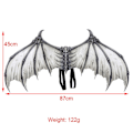Miniatyrbild 2 av 3: Fladdermusvinge Vikbar Halloween Devil Bone Kostymtillbehör Vuxna Cosplayklä upp till karneval