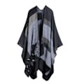 Miniatyrbild 1 av 2: Cashmere Poncho Pashmina Sjal Wrap Block Vintertröja Coat