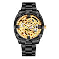 Miniatyrbild 1 av 3: Automatisk självvindande mekanisk watch för herrar Quartz Watch Diamond Skeleton Dial