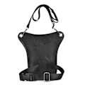 Miniatyrbild 3 av 4: Män utomhus läder benväska Drop midjeväska, lår Fanny Pack för resor utomhus ridning