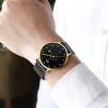 Miniatyrbild 2 av 2: Herr Quartz Watch Ultra Slim Watch Analog Display Vattentät Lysande