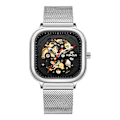 Miniatyrbild 1 av 2: Business Watch för män Skeleton Mechanical Watch Svart Urtavla