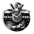 Miniatyrbild 2 av 2: Deadpools Wade Vinyl Väggklocka Record Klocka Retro Dekor Väggkonstklocka