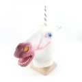 Miniatyrbild 1 av 3: Unicorn Latex Huvudbonad Hästmask Fest Cosplay Kostym rekvisita