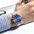 Miniatyrbild 2 av 2: Quartz Watch Casual Watch Blue Multi Dial Display för män och kvinnor