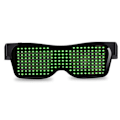 Miniatyrbild 1 av 2: LED Bluetooth Visir Glasögon Lysande LED Light Up Visir Glasögon med anpassningsbara mönster USB Uppladdningsbar DJ Party Neon Party