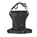 Miniatyrbild 4 av 4: Läder benväska för män Drop midjeväska, lår Fanny Pack för resor utomhus ridning