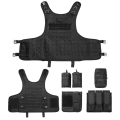Miniatyrbild 2 av 2: Outdoor Tactical Väst Molle Väst med multifickor Black