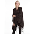 Miniatyrbild 4 av 5: Print Sjal Wrap Tjock Poncho Warm Cape for Lady