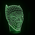 Miniatyrbild 2 av 2: Färgglada Smart Touch Gradient Black Panther Head Led Ornament
