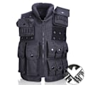 Miniatyrbild 1 av 2: Multi-Purpose Tactical Väst Utomhus Molle Jaktväst Justerbar modulär utrustning för träningsspel