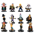 Pikkukuva 1 / 5: 12 kpl / set Monkey D. Luffy Nami Boa Hancock Roronoa Zoro Action Multicolor Onesize