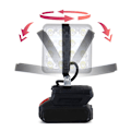 Miniatyrbillede 4 af 8: Til Bosch 18V Li-ion batteri LED arbejdslys 3/4 tommer lommelygte 4inch One Size