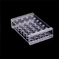 Miniatyrbillede 2 af 5: 24 hullers reagensglasstativ Testrørsholder Opbevaring Plast La 0 0