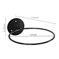 Miniatyrbillede 3 af 7: Vægmonteret Basketball Opbevaringsstativ Jern Multi-purpose Fodbold Black one size