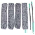 Miniatyrbillede 3 af 5: Sengebordsstøvbørste Langt håndtagsmoppe Sweep Artefact Husholdningsseng Gray C