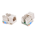 Miniatyrbild 3 av 5: Cat5 RJ45 Punch Down Keystone Jack CAT5 Network Ethernet RJ45 W White One Size