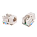 Miniatyrbillede 3 af 5: Cat5 RJ45 Punch Down Keystone Jack CAT5 Network Ethernet RJ45 W White One Size