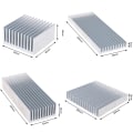 Miniatyrbild 2 av 5: 2st extruderad aluminium kylfläns för High Power LED IC Chip Cool Silver 40×40×20mm