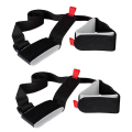 Miniatyrbilde 2 av 5: Skivesker i nylon Justerbar skistang Porter krokløkkebeskyttelse Black 120cm
