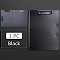 Pikkukuva 1 / 5: A4 tiedostokansion leikepöytä kirjoitusalusta Muistio Clip Board Double Cli Black One Size