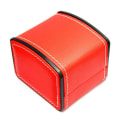 Miniatyrbilde 4 av 8: Bærbar klokkeboks PU-skinnurkasse Organizer Oppbevaringsholder Red one size