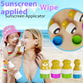 Miniatyrbillede 5 af 8: Solcreme Roller Applikator med Dyreform Roll On Svampeapplikator Green Round