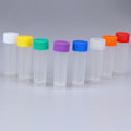 Miniatyrbillede 4 af 5: 10 stk. 5 ml plastik reagensglas hætteglas med skrueforsegling Pakning forts Transparent
