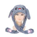Miniatyrbilde 3 av 5: Kvinners Movable Bunny Ears Hats With Lights Girls Winter Plysj blue D
