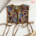 Miniatyrbild 1 av 8: Kvinnor broderad axelscarf Sjal Wrap Blommig skjorta Colla N7 one size