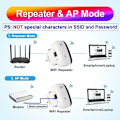 Miniatyrbild 3 av 5: Wireless-N Wifi Repeater AP Router Signal Booster Extender Ampl Black 300M Signal Receiving Adapter