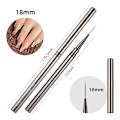 Miniatyrbillede 1 af 8: Nail Art Brushes Liner Detailer Striping Brush Gel Polish Manic 18MM onesize