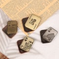 Miniatyrbild 3 av 8: Slider Poker A K Metal Push Card EDC Spinners B Onesize