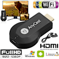 Miniatyrbilde 2 av 5: AnyCast M12 Plus WiFi-mottaker Airplay Display Miracast HDMI TV Black 1pc