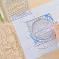 Pikkukuva 2 / 5: Kulmageometrinen piirustusmalli Circle Maker -piirustusviivain Mul Clear A1