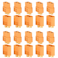 Miniatyrbilde 1 av 5: 40 STK 10 par XT60 hann-kvinne kulekoblinger Plugger for RC Orange 40pcs