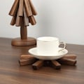 Miniatyrbillede 3 af 8: Træ Trivetter til Varme Retter Isoleringspude Træform Trivet C