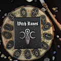 Miniatyrbild 3 av 5: Trä Runes Sten Set Häxor Rune Set 14 ST Graverad Rune Symb Black one size