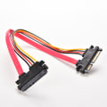 Pikkukuva 1 / 5: 12 tuuman uros-naaras 7+15 Pin SATA Data HDD Power Combo Exten Multicolor 30.cm