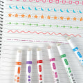 Pikkukuva 7 / 8: 6 kpl Highlighter Marker -kynä Lineaarinen lyijykynä Pitsi Roller Tip Multi A 6pcs