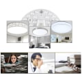 Miniatyrbild 8 av 8: LED Ring PANEL Cirkelljus LED Runt tak ombord på cirkulan 48W one size