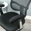 Miniatyrbilde 1 av 8: Kontor Computer Stol Arm Armlen Slipcovers Dekker Pads Flexib Black one size